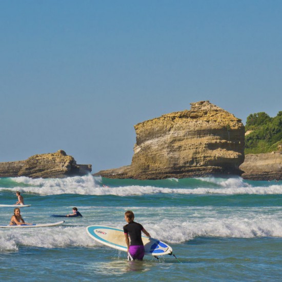 Surfers in Biarritz