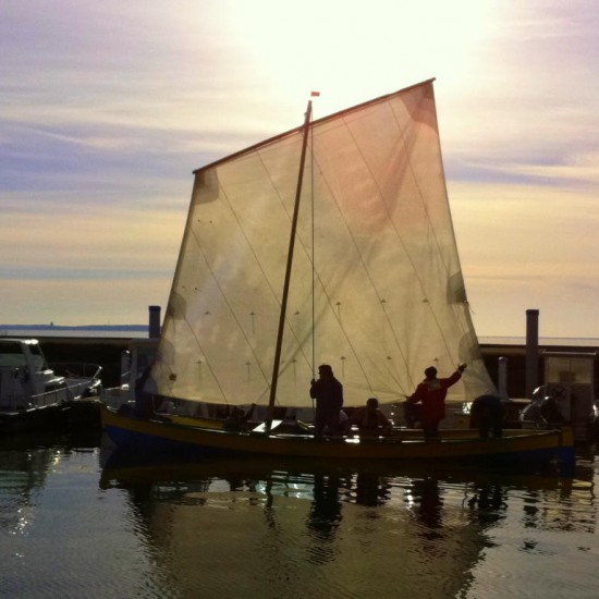 Sailing boats in harbour at Bassin d'Arcachon